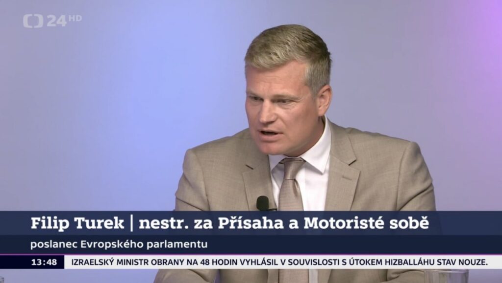 Filip Turek v Otázkách Václava Moravce